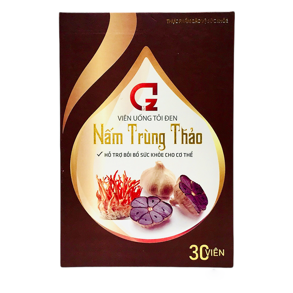 Combo Set 3 Hộp Viên Uống Tỏi Đen Nấm Trùng Thảo (30 Viên/Hộp) - Hỗ trợ bồi bổ sức khỏe cho cơ thể