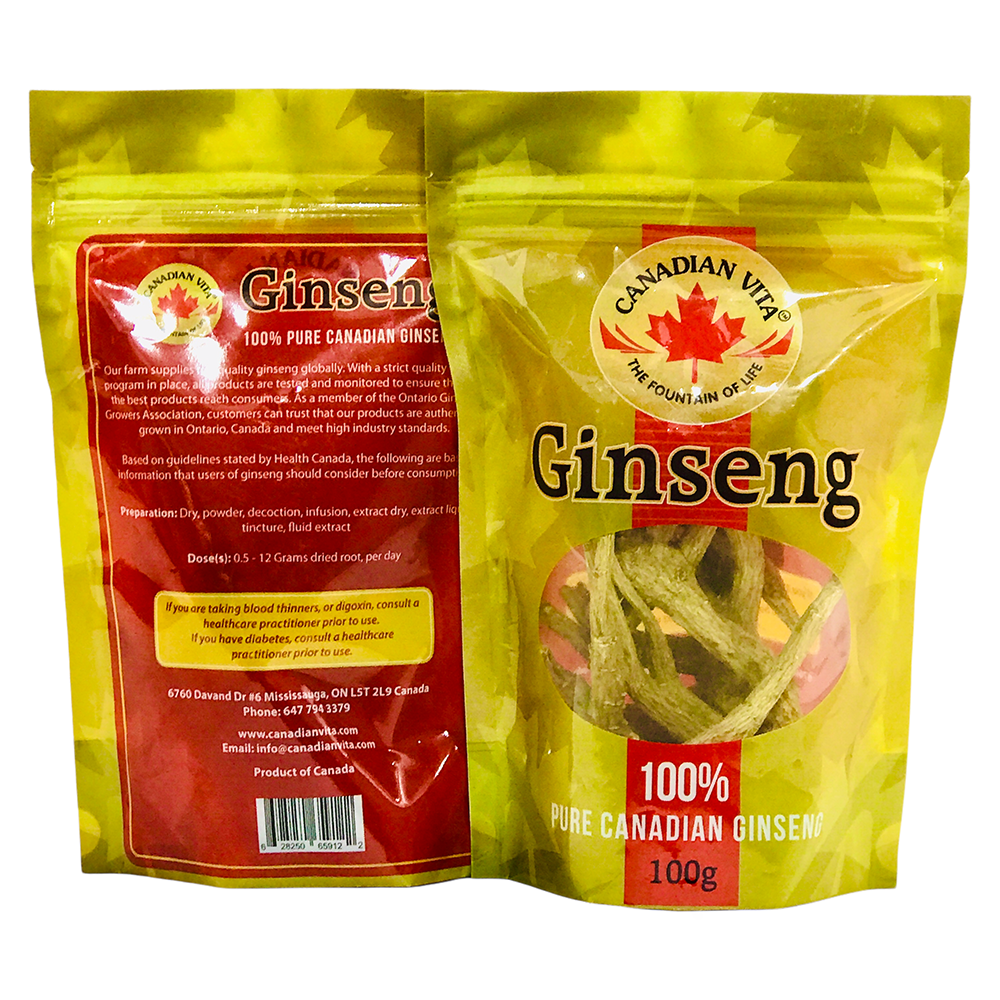 Nhân Sâm Canada (100Gr/Bịch) - Tăng Cường Sức Đề Kháng - Bồi bổ cơ thể - chăm sóc sức khỏe