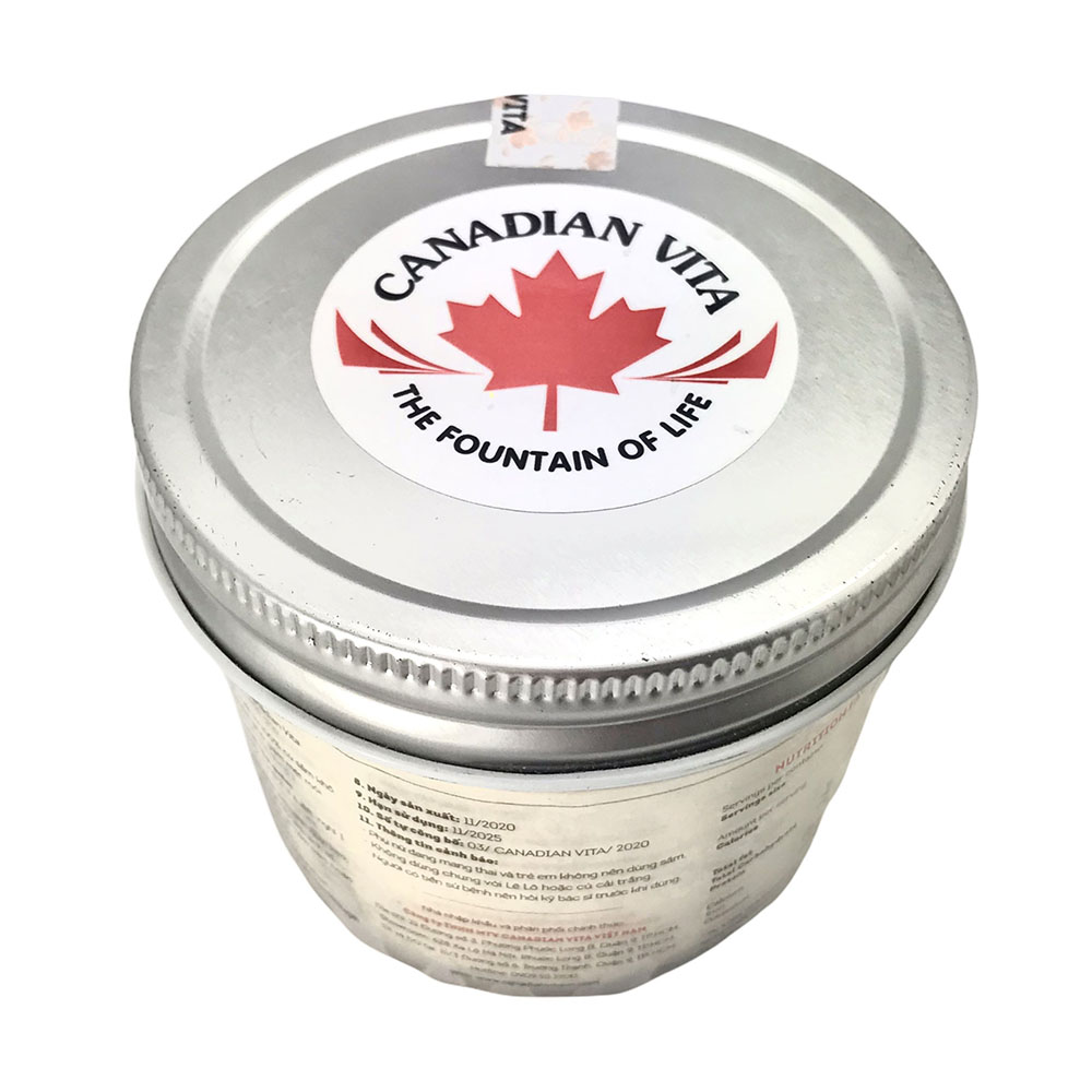 Hộp Bột Nhân Sâm Canadian Vita (120Gr/Hộp) - Chống Lão Hóa - Giảm Mệt Mỏi